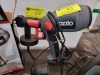 QUANTITY OF POWER TOOLS INCLUDING: OZITO CIRCULAR SAW. OZITO ANGLE GRINDER. BLACK AND DECKER SANDER. WORKZONE SHARPENER AND OZITO SPRAY GUN (MISSING CONTAINER). - 6