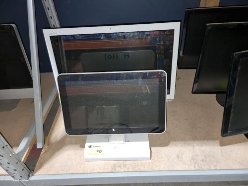 2 X MONITORS. PLEASE NOTE: NO POWER CABLES.