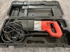 MILWAUKEE SSE1000QX RECIPROCATING SAW. 240 VOLT. CARRY CASE