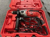 MILWAUKEE PD2E22R HAMMER DRILL AND CARRY CASE. 240 VOLT
