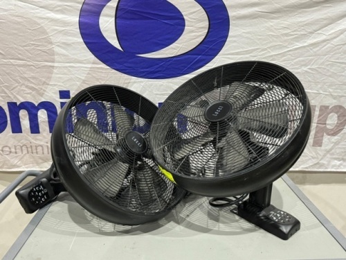 BREEZE 41CM WALL FAN IN BLACK X 2