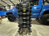 AIR LOCKER BRANDED HEX DUMBELL MOBILE RACK TOTAL OF 28 WEIGHTS FROM 1KG TO 20KG.