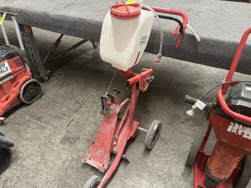 HILTI FLOOR SAW CART. DAMAGED CORD