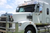 2019 FREIGHTLINER GLIDER 122SD PRIME MOVER. AXLE TYPE: 6X4. DIESEL ENGINE. FREIGHTLINER 18 SPEED MANUAL TRANSMISSION. SLEEPER CABIN. WHITE CABIN FITTED WITH AERO KIT. REG: XN14JQ. VIN: 1FVJGVDR6FLGA3745. KLM: 847569 (SHOWING). GVM: 26.5 TONNE. GCM: 55 TON - 2