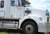 2019 FREIGHTLINER GLIDER 122SD PRIME MOVER. AXLE TYPE: 6X4. DIESEL ENGINE. FREIGHTLINER 18 SPEED MANUAL TRANSMISSION. SLEEPER CABIN. WHITE CABIN FITTED WITH AERO KIT. REG: XN14JQ. VIN: 1FVJGVDR6FLGA3745. KLM: 847569 (SHOWING). GVM: 26.5 TONNE. GCM: 55 TON - 3