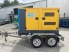 2017 ATLAS COPCO TRAILER MOUNTED DIESEL POWERED GENERATOR. 60KVA. - 2