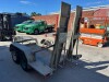 2011 BULLANT TANDEM AXLE GALVANISED 2TONNE PLANT TRAILER WITH LOADING RAMPS - 3