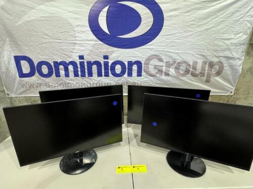 ACER MONITORS. MODEL S241Y. 24 INCH SCREEN. POWERS ON. PLEASE NOTE NO POWER CORDS. MINOR SCRATCHES & MARKS.