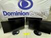 ACER MONITORS. MODEL S241Y. 24 INCH SCREEN. POWERS ON. PLEASE NOTE NO POWER CORDS. MINOR SCRATCHES & MARKS.