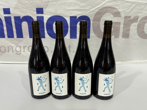 4 X BOTTLES OF CARMENERE. 2022. DEFIALY OLD DOG NEW TRICKS. KING VALLEY VICTORIA. CAPACITY: 750ML. STANDARD DRINKS: 7.8. ALCOHOL/VOLUME: 13.1%. ORP/BOTTLE: $35