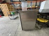 ANVIL AIRE REFRIGERATED SHOWCASE. 3 1/2 DOORS. MODEL: UBG6240. SERIAL: UBG6240/0918/302. STAINLESS STEEL. ON CASTORS. THREE WIRE SHELVES. 220-240 VOLT. APPROX: 2400MM (W) 610MM (D) X 950MM (H). - 2