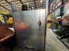 FSM FREEZER UPRIGHT. MODEL: BS4DUFE. 230-240 VOLT. FOUR DOOR. STAINLESS STEEL. EIGHT WIRE RACKS/SHELVES. ON CASTORS. APPROX: 1300MM (W) X 765MM (D) X 2255MM (H). - 2