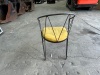6 X METAL AND FABRIC CHAIRS. POWDER COATED FRAME. FABRIC SEAT. MINOR MARKS AND SCRATCHES. APPROX: 500MM (W) X 450MM (D) X 790MM (H). - 4