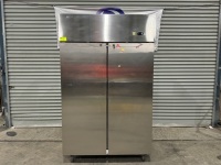 1 X COMMERCIAL BEST TOP UPRIGHT REFRIGERATOR. STAINLESS STEEL 2 DOOR. 1010 LITRE. MODEL CRT48-2. FITTED WITH SELF CONTAINED MOTOR.