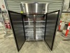 1 X 2022 COMMERCIAL QUIPWELL UPRIGHT FREEZER. STAINLESS STEEL 2 DOOR. 900 LITRE. MODEL TSC10. SERIAL NUMBER YBF921SAU2100322100800070009. FITTED WITH SELF CONTAINED MOTOR. - 2