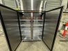 1 X 2022 COMMERCIAL QUIPWELL UPRIGHT FREEZER. STAINLESS STEEL 2 DOOR. 900 LITRE. MODEL TSC10. SERIAL NUMBER YBF921SAU2100322100800070009. FITTED WITH SELF CONTAINED MOTOR. - 2
