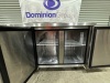 1 X 2022 QUIPWELL UNDER BENCH FREEZER. STAINLESS STEEL 2 DOOR. MODEL WC1278. SERIAL NUMBER YPF9027SAU210032208120070003. FITTED WITH SELF CONTAINED MOTOR. 1200 W X 700 D X 850 H. - 2