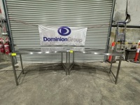 2 X STAINLESS STEEL PREPARATION BENCH. 1460 W X 750 D X 880 H.