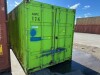 STEEL 20 FOOT SHIPPING CONTAINER. DAMAGED DOORS. - 3