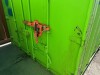 STEEL 20 FOOT SHIPPING CONTAINER. DAMAGED DOORS. - 2