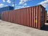2005 STEEL 40 FOOT HIGH CUBE SHIPPING CONTAINER.