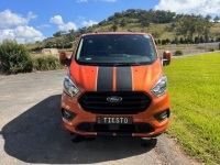 2020 FORD TRANSIT CUSTOM 320S SPORT VAN. ORANGE. DIESEL. REGO TIESTO. VIN WFOYXXTTGYLR16723. ODOMETER 116854 (SHOWING). 6 SPEED AUTOMATIC TRANSMISSION. AIR CONDITIONING. 6 AIRBAGS. PEDESTRAIN & CYCLIST AVOIDANCE SYSTEM. BLIND SPOT MONITOR. REVERSE CAMERA.