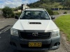 2015 TOYOTA HILUX UTE. DIESEL. 5 SPEED MANUAL TRANSMISSION. REGO DJ35EZ. ODOMETER 270245. VIN MR0CZ12G12G100039734. ALUMIMIUM TRAY 2550MM X 1660MM. MOUNTED AFRAME GLASS UTE RACK. FITTED WITH ENGINE DATA SCAN & DIRECTION PLUS THROTTLE CONTROLLER. TOW BAR. 