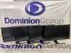 4 X SAMSUNG 28 INCH LED MONITOR. MODEL U28E590D. 4K ULTRA HD. EYE SAVER MODE. PICTURE IN PICTURE. 16.9 ASPECT RATIO. WITH POWER CORD