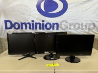 1 X ACER MONITOR. MODEL G246HL. 24 INCH SCREEN. 1 X SAMSUNG MONITOR. MODEL S22C300B. 24 INCH SCREEN. 1 X BENQ MONITOR. MODEL GL2250-T. 22 INCH SCREEN. POWERS ON. PLEASE NOTE NO POWER CORDS. MINOR SCRATCHES & MARKS.