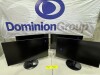 4 X ACER MONITORS. MODEL S241Y. 24 INCH SCREEN. POWERS ON. PLEASE NOTE NO POWER CORDS. MINOR SCRATCHES & MARKS.