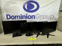1 X ACER MONITOR. MODEL EK241Y. 24 INCH SCREEN. 1 X AOC MONITOR. MODEL E950SWN. 18.5 INCH SCREEN. 2 X ACER MONITOR. MODEL G206HQL 20 INCHH SCREEN. POWER ON. MINOR SCRATCHES & MARKS.PLEASE NOTE ONLY 1 CORD.